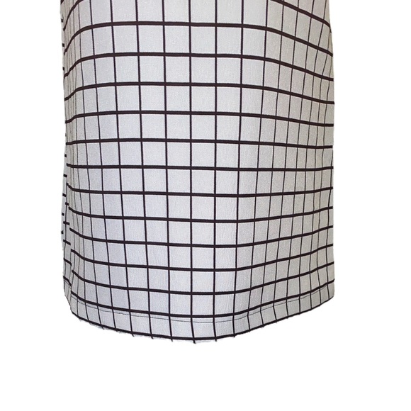 NWT Foxiedox Anthropologie Grid Patterned Rhinestone Rayon Shift Tunic Dress - S - Picture 7 of 15